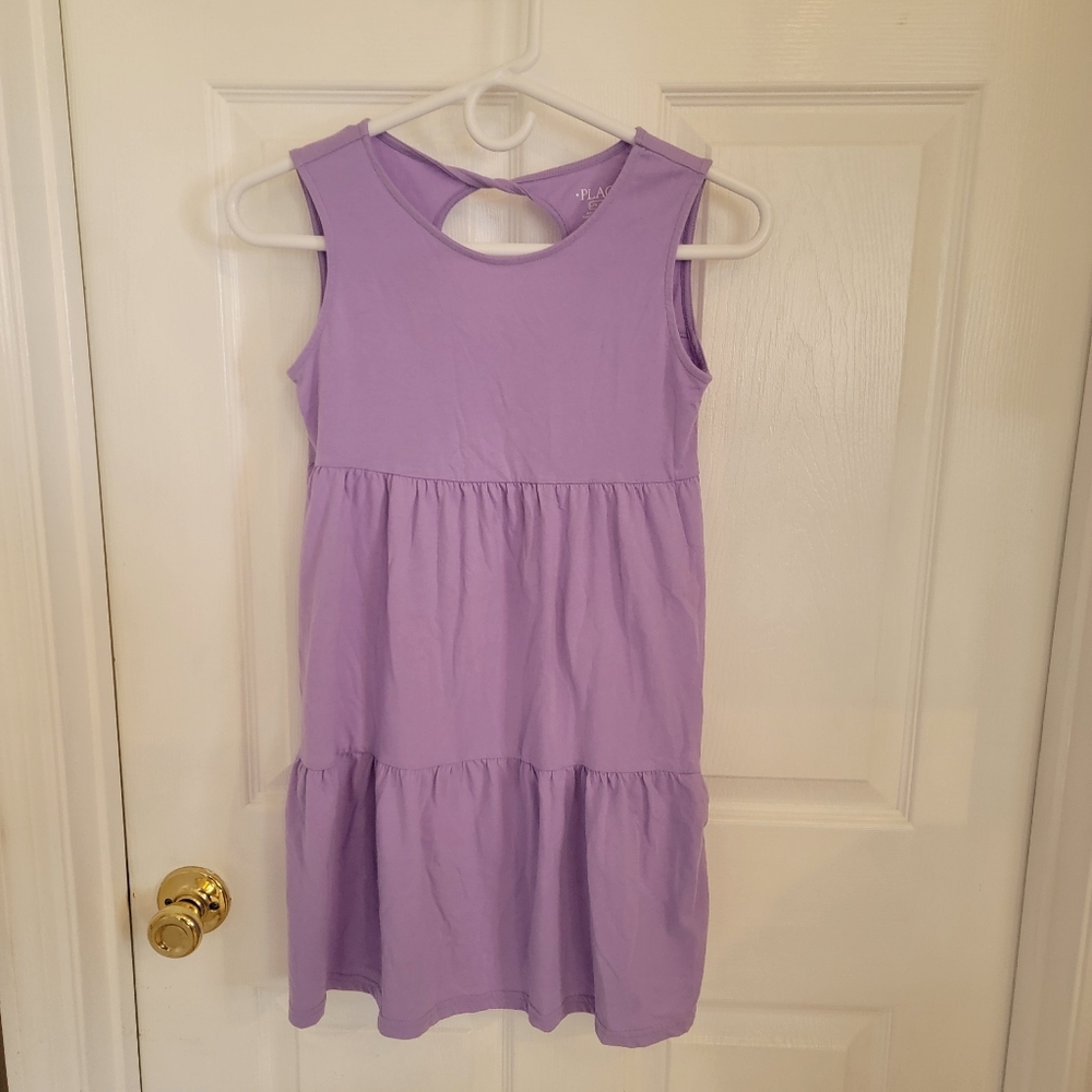 Girls Dresses Bundle Size 10/12 Children’s Place Purple Tie Dye Summer Dresses - Picture 2 of 5